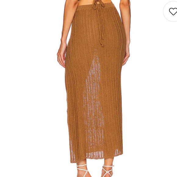 Michael Costello  REVOLVE Sylvan Maxi Skirt  in Dark Sand small nwt - Picture 4 of 8